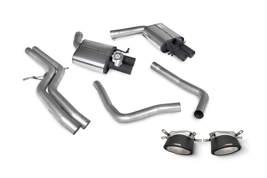 Audi RS7 C7 Non-Resonated Half System With Trims (SAUS117CF)