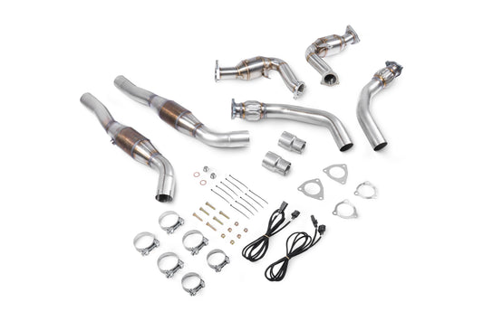 Audi S4 3.0 TFSI V6 Quattro & Avant B8/B8.5 09-16 / S5 3.0 TFSI V6 Quattro 8T Coupe 12-17 Downpipes With Sports Cats In Front Pipes (SAUX044)