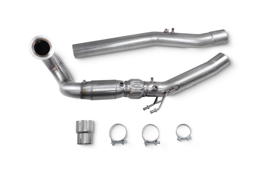 Audi S3 8Y Sportback & Saloon , Vw Golf Mk8 R Downpipe With High Flow Sports Catalyst (SAUX093)