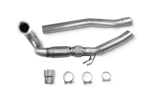 Audi S3 8Y Sportback & Saloon , Vw Golf Mk8 R, Non-GPF Models Downpipe With High Flow Sports Catalyst (SAUX118)