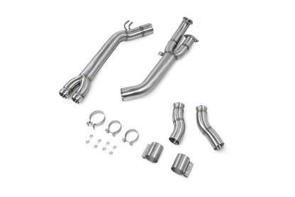 Bmw X3 M LCI Including Competition / X4 M, X4 M Competition 3.0 LCI Models Single Mid Pipe  (Removes GPF) (SBMMP107)