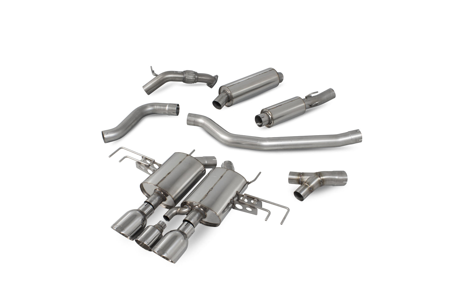 Honda Civic Type R Fk8 R/H Drive Non GPF Model Only Resonated Cat-Back System (SHD015D)