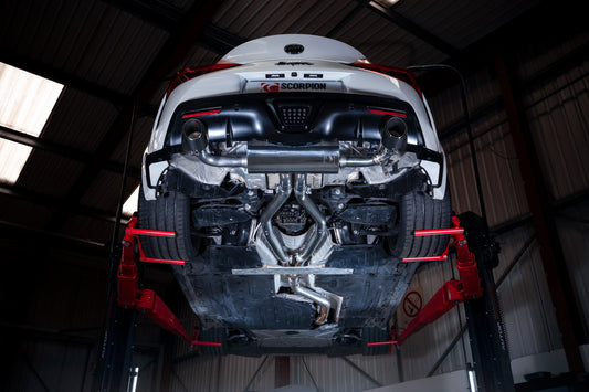 Toyota Supra A90 - 3.0T Non-GPF  (Row) Cat-Back Carbon Ascari (STYS012CF)