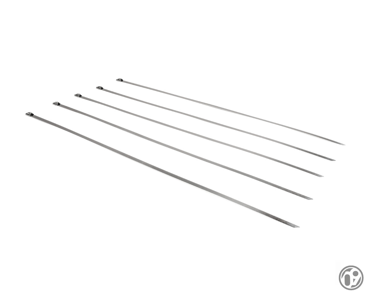 09D Stainless Steel Wrap Strap 200mm [Pack of 5] (SUN023)