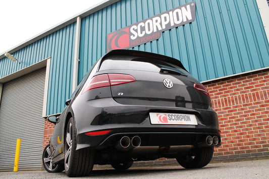 Volkswagen Golf Mk7 R Resonated Cat-Back System With No Valves (SVW044D)