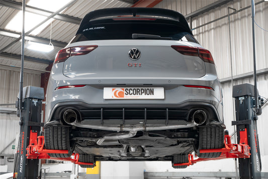 Volkswagen Golf Mk8 / Mk 8.5 GTI Clubsport Resonated Predator GPF-Back System (SVW070D)