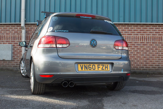 Volkswagen Golf Mk6 Gt 2.0 TDI Non-Resonated Cat-Back System (SVWS048)