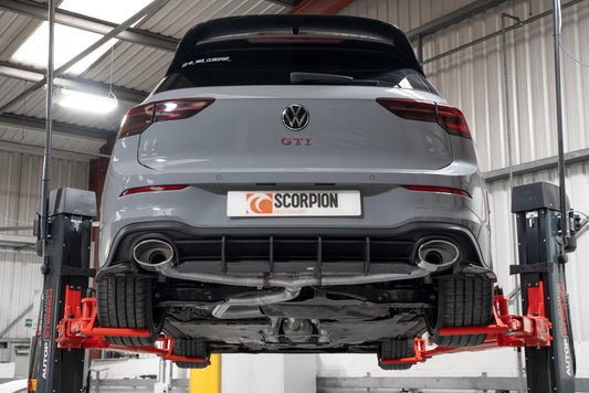 Volkswagen Golf Mk8 / Mk 8.5 GTI Clubsport Non-Resonated Predator GPF-Back System (SVWS070)
