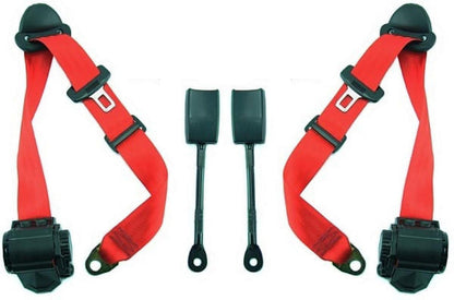 Fabspeed Porsche 911 Turbo 930 3 Point Replacement Seat Belts 1976-1989 (FS.POR.930.SBR)