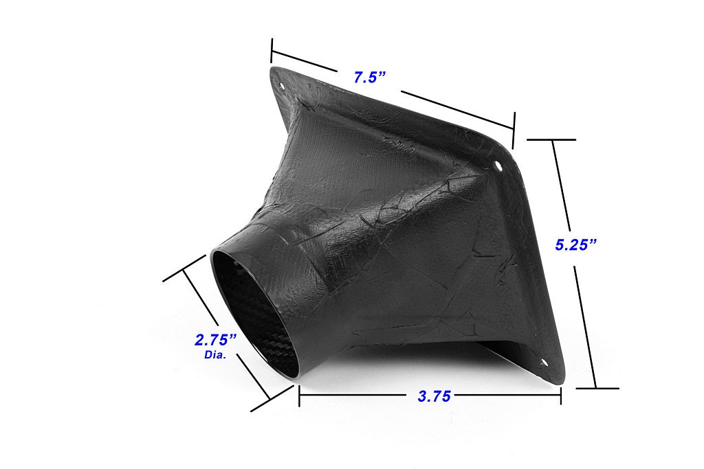 APR Universal Fitment 7.5" X 5.18" Air Inlet Duct W/ Flange