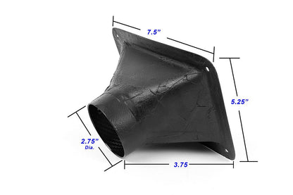 APR Universal Fitment 7.5" X 5.18" Air Inlet Duct W/ Flange