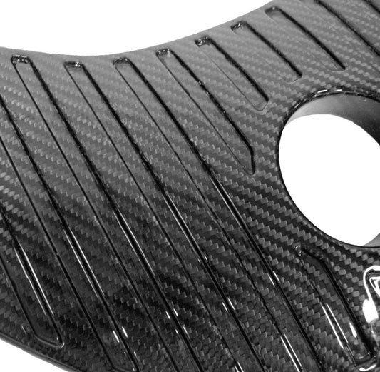 Fabspeed Carbon Fiber Coolant Tank Cover Panel With Ribbed Finish - McLaren (FS-CF-MCL-CTCR-12C)
