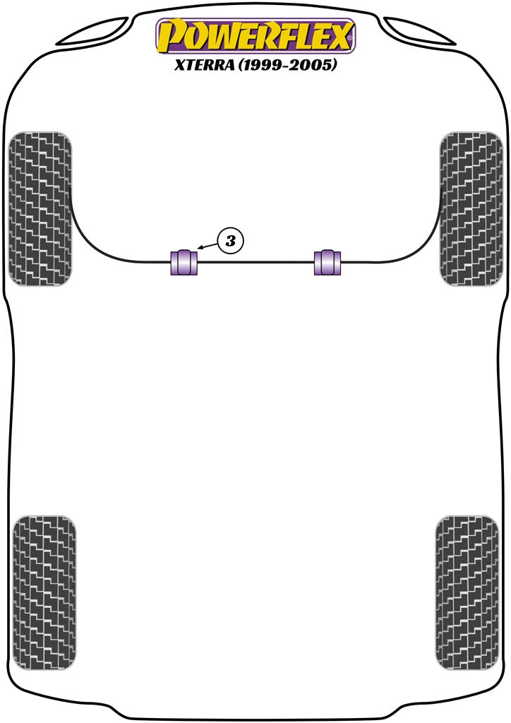 Nissan (PFF46-202-30) Front Anti Roll Bar Bush 30mm