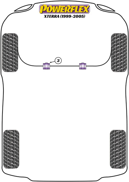 Nissan (PFF46-202-30) Front Anti Roll Bar Bush 30mm