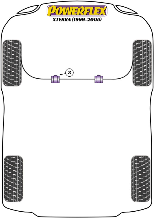 Nissan (PFF46-202-30) Front Anti Roll Bar Bush 30mm