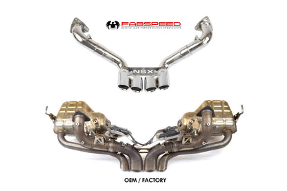 Fabspeed Acura NSX TT / Type S Maxflo Cat Back Exhaust 2017-2022 (FS.ACURA.NSX.CBEX)