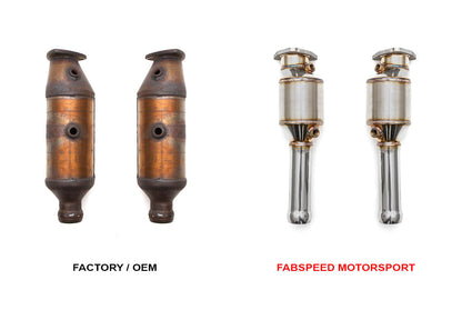 Fabspeed Aston Martin V8 Vantage Sport Cat X-Pipe Exhaust System 2005-2010 (FS.ASM.VNTV8.SCXP)