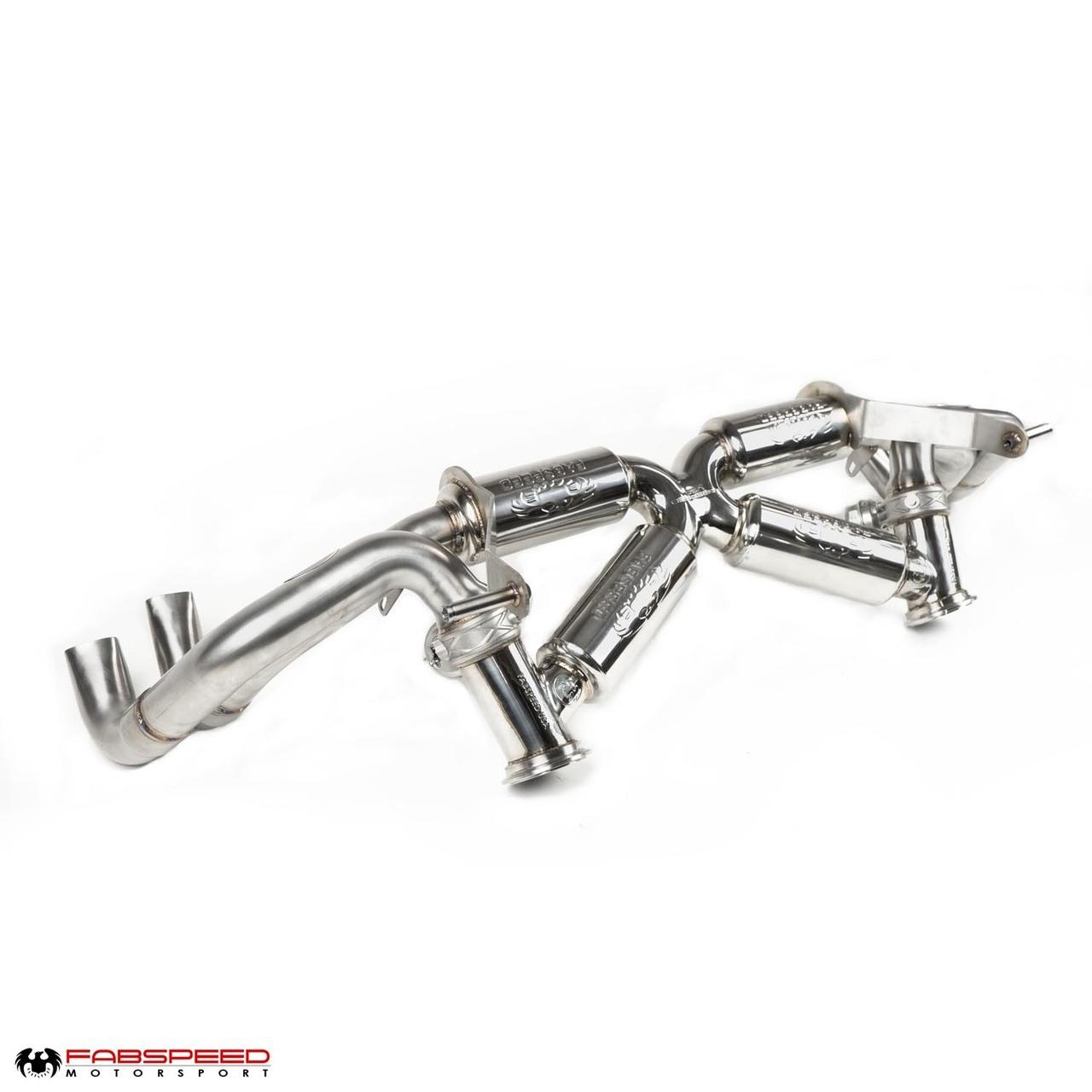 Fabspeed Audi R8 V10 Valvetronic Supersport X-Pipe Exhaust System 2016 - 2018 (FS.AUD.R817V10.VLV)