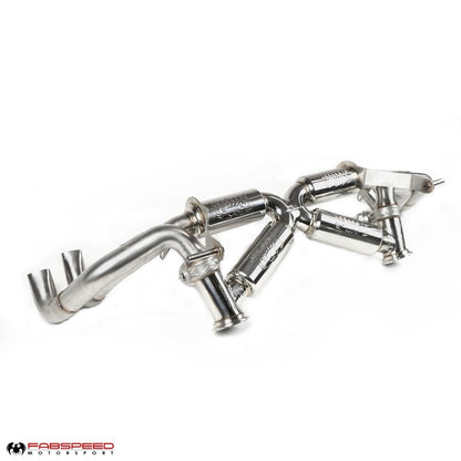 Fabspeed Audi R8 V10 Valvetronic Supersport X-Pipe Exhaust System 2016 - 2018 (FS.AUD.R817V10.VLV)