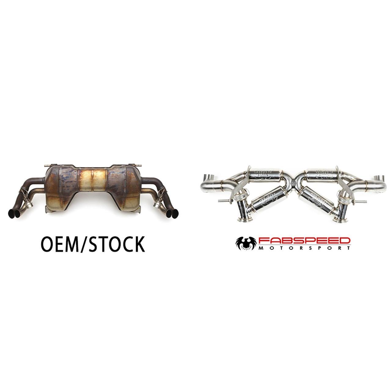Fabspeed Audi R8 V10 Valvetronic Supersport X-Pipe Exhaust System 2009-2015 (FS.AUD.R8V10XX.VLV)