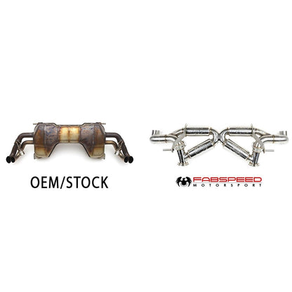Fabspeed Audi R8 V10 Valvetronic Supersport X-Pipe Exhaust System 2009-2015 (FS.AUD.R8V10XX.VLV)