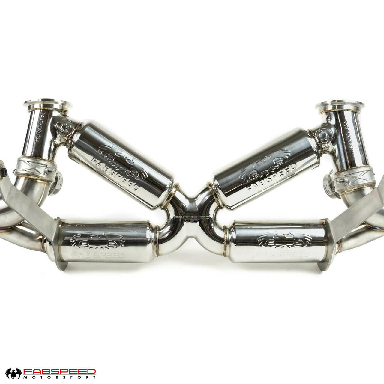 Fabspeed Audi R8 V10 Valvetronic Supersport X-Pipe Exhaust System 2009-2015 (FS.AUD.R8V10XX.VLV)