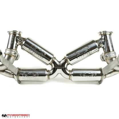 Fabspeed Audi R8 V10 Valvetronic Supersport X-Pipe Exhaust System 2009-2015 (FS.AUD.R8V10XX.VLV)