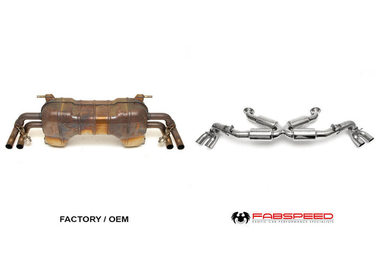 Fabspeed Audi R8 V8 Supersport X-Pipe Exhaust System 2013-2015 (FS.AUD.R8V82.SS)