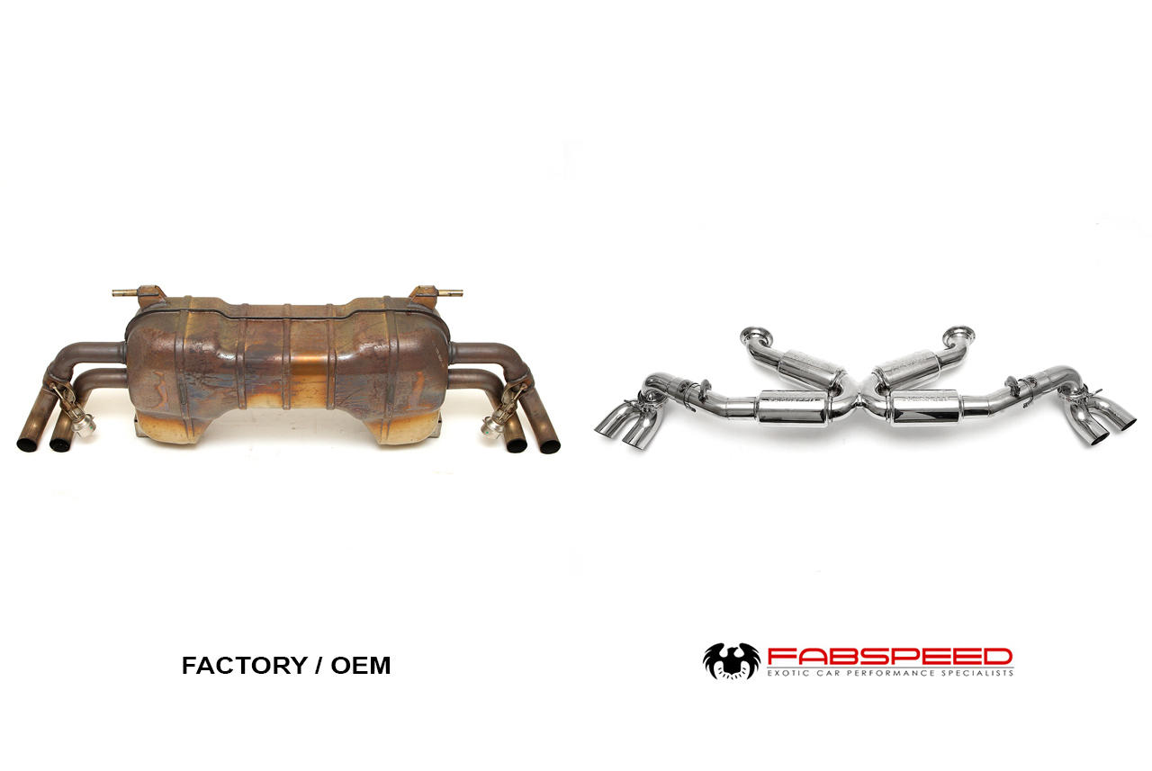 Fabspeed Audi R8 V8 Supersport X-Pipe Exhaust System 2007-2012 (FS.AUD.R8V8.SS)
