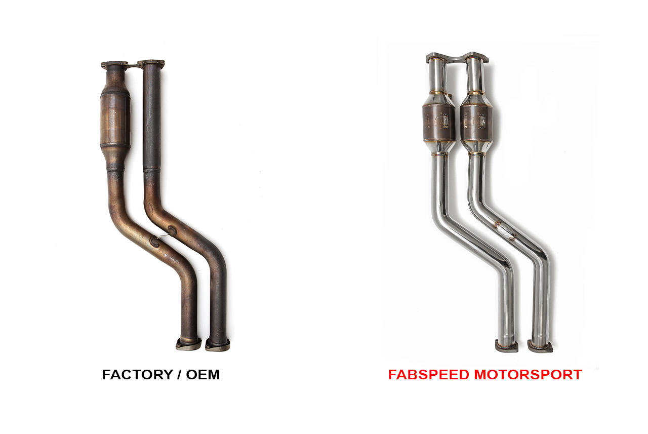 Fabspeed BMW M3 E46 Sport Catalytic Converters 2000-2006 (FS.BMW.E46.SC)