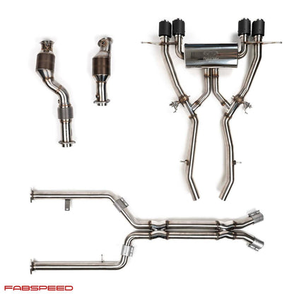 Fabspeed BMW M3/M4 G80/G82 Turbo Back Exhaust Package 2021 Onwards (FS.BMW.G8X.PKGXX)
