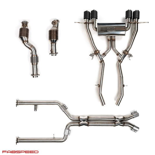 Fabspeed BMW M3/M4 G80/G82 Turbo Back Exhaust Package 2021 Onwards (FS.BMW.G8X.PKGXX)