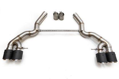 Fabspeed BMW M5 F90 Muffler Bypass Pipes with Quad Style Tips (FS.BMW.F90.MBX)