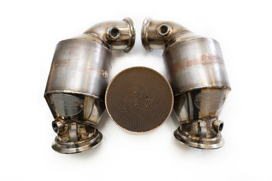 Fabspeed BMW M8 Primary Sport Catalytic Converter Downpipes 2019 Onwards (FS.BMW.M8.PSCDP)