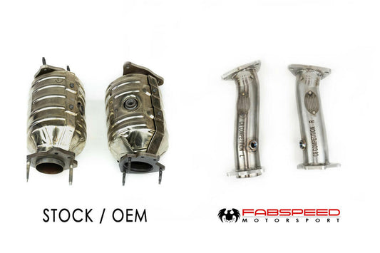 Fabspeed Chevrolet Corvette C8 link comp. Pipes 2020 Onwards (FS.CHEVY.C8.CB)