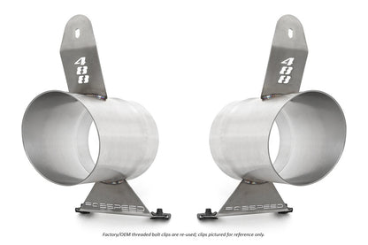 Fabspeed Ferrari 488 Challenge Style Titanium Tips (FS.FER.488.CST)