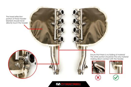 Fabspeed Ferrari F355 High Performance Header Blankets 1994-1999 (FS.FER.355.HDRBL)