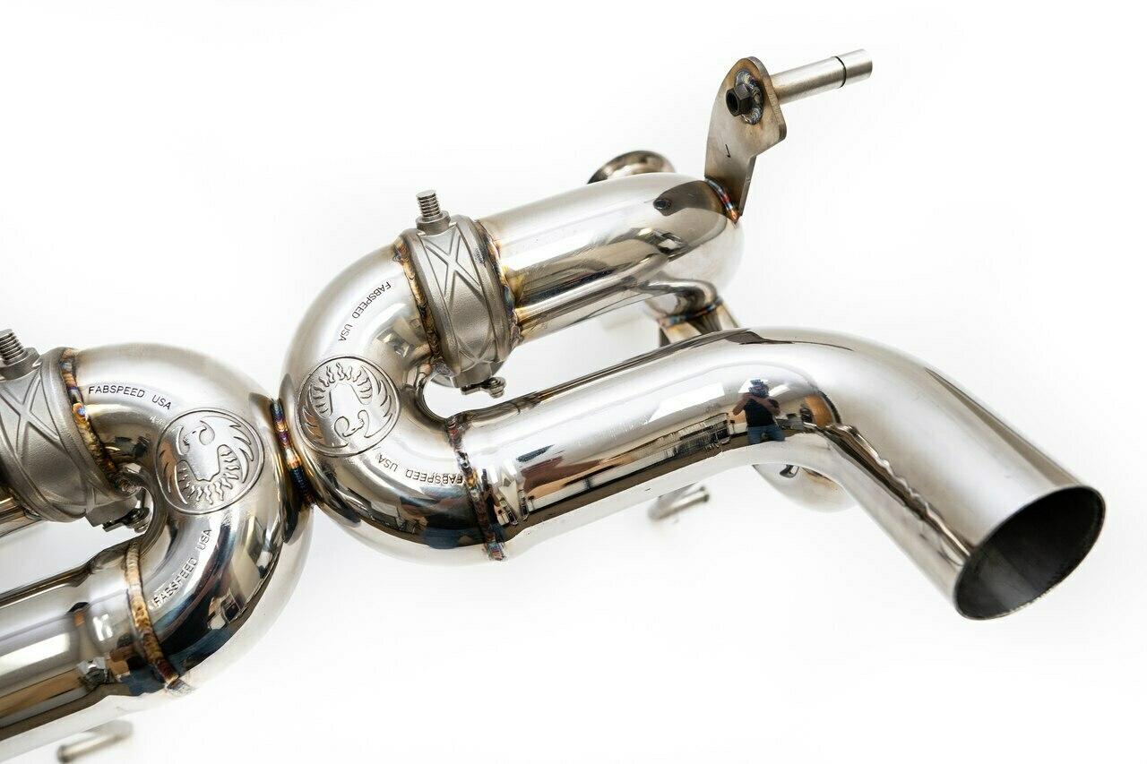 Fabspeed Lamborghini Aventador SVJ Valvetronic Supersport X-Pipe Exhaust System (FS.LAM.AVRSVJ.VLV)