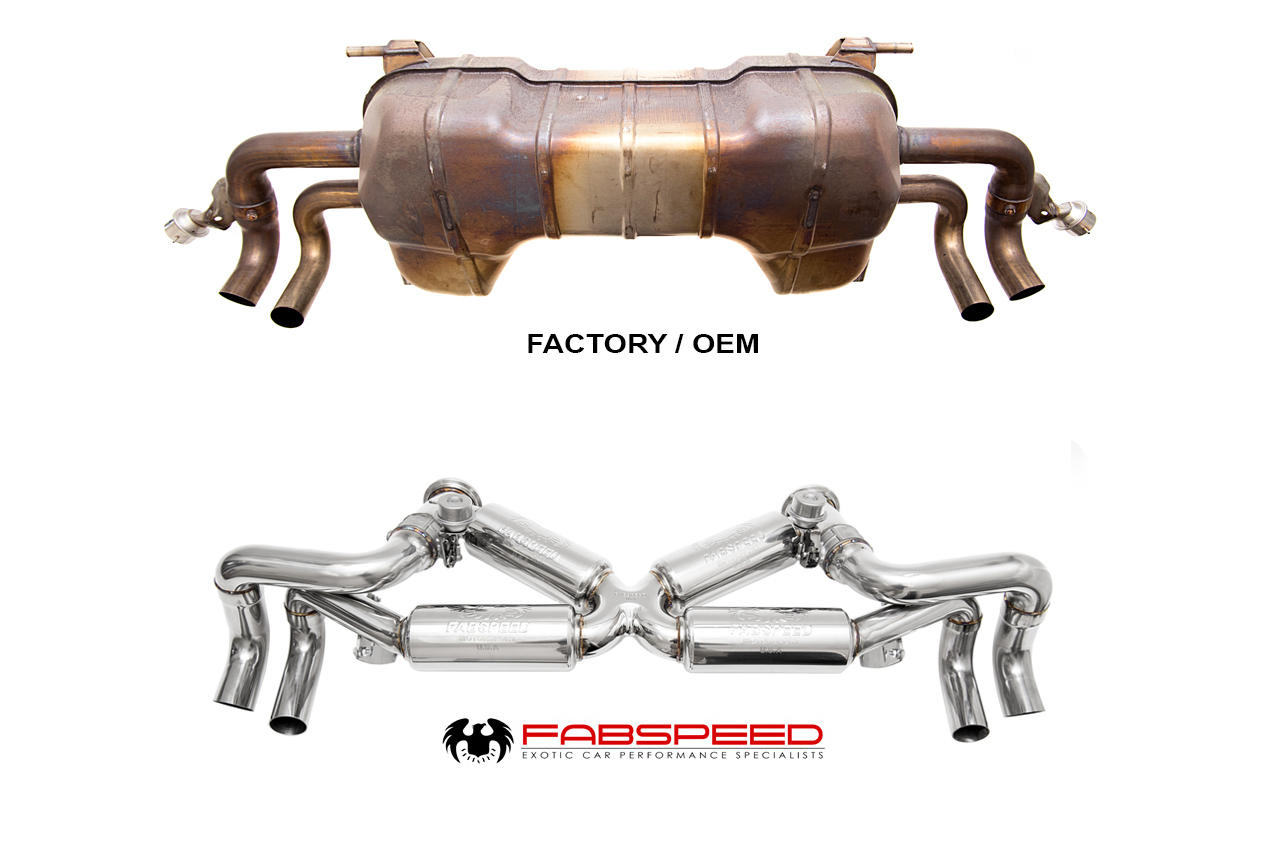 Fabspeed Lamborghini Gallardo LP550-2 / LP560 / LP570 Valvetronic Supersport X-Pipe Exhaust System (FS.LAM.GDOLP.VLV)