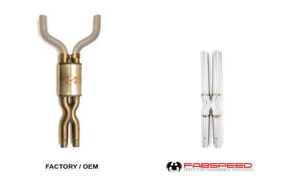 Fabspeed Maserati GranTurismo Resonator Bypass X- Pipe 2008-2019 (FS.MAS.GT.XP)