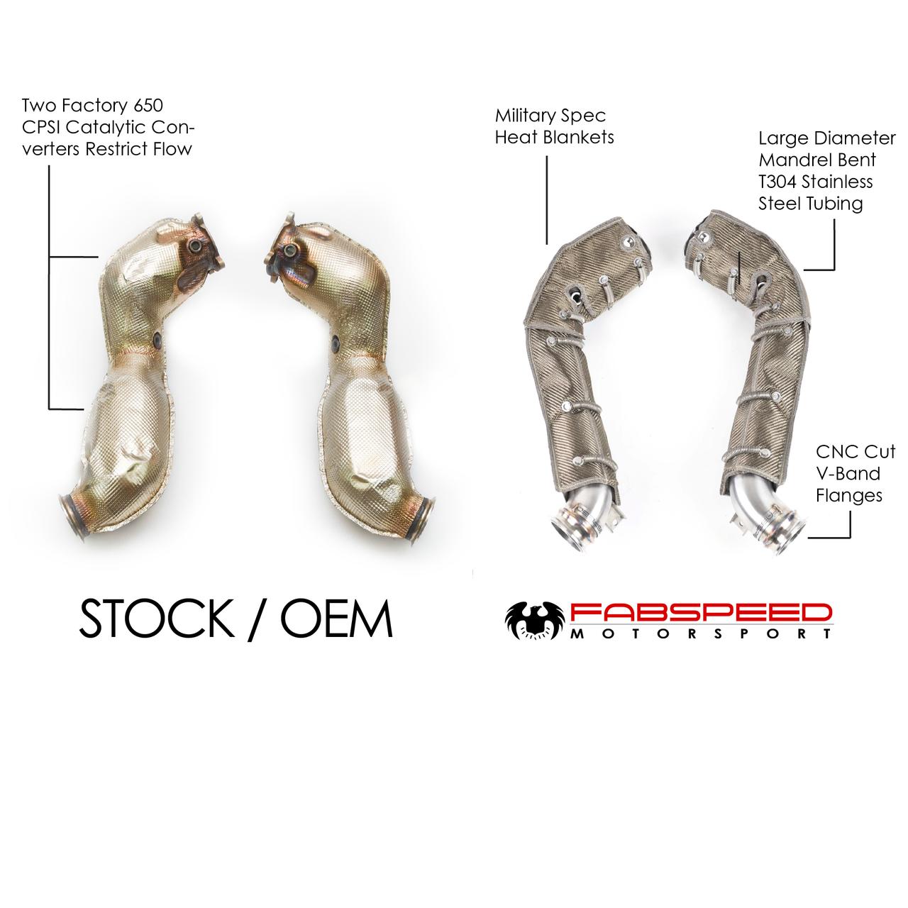 Fabspeed McLaren 720S Competition Link Pipes 2018 Onwards (FS.MCL.720S.CB)