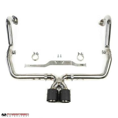 Fabspeed Porsche 718 Boxster/Cayman Maxflo Cat-Back Exhaust System 2017 Onwards (FS.POR.718.SSXX)