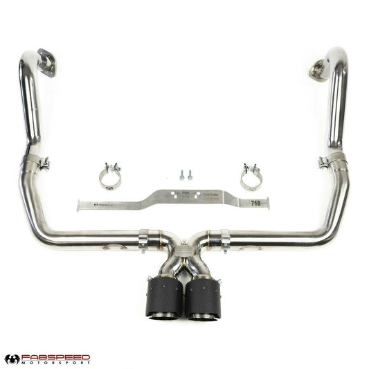 Fabspeed Porsche 718 Boxster/Cayman Maxflo Cat-Back Exhaust System 2017 Onwards (FS.POR.718.SSXX)