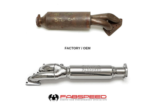 Fabspeed Porsche 911 Carrera European Pre-Muffler Pipe 1976-1989 (FS.POR.911.CB)
