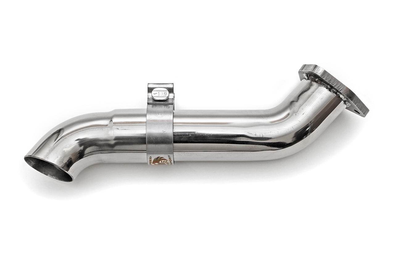 Fabspeed Porsche 911 Carrera Muffler Bypass Pipe with Adjustable Turndown 1976-1989 (FS.POR.911.MB)