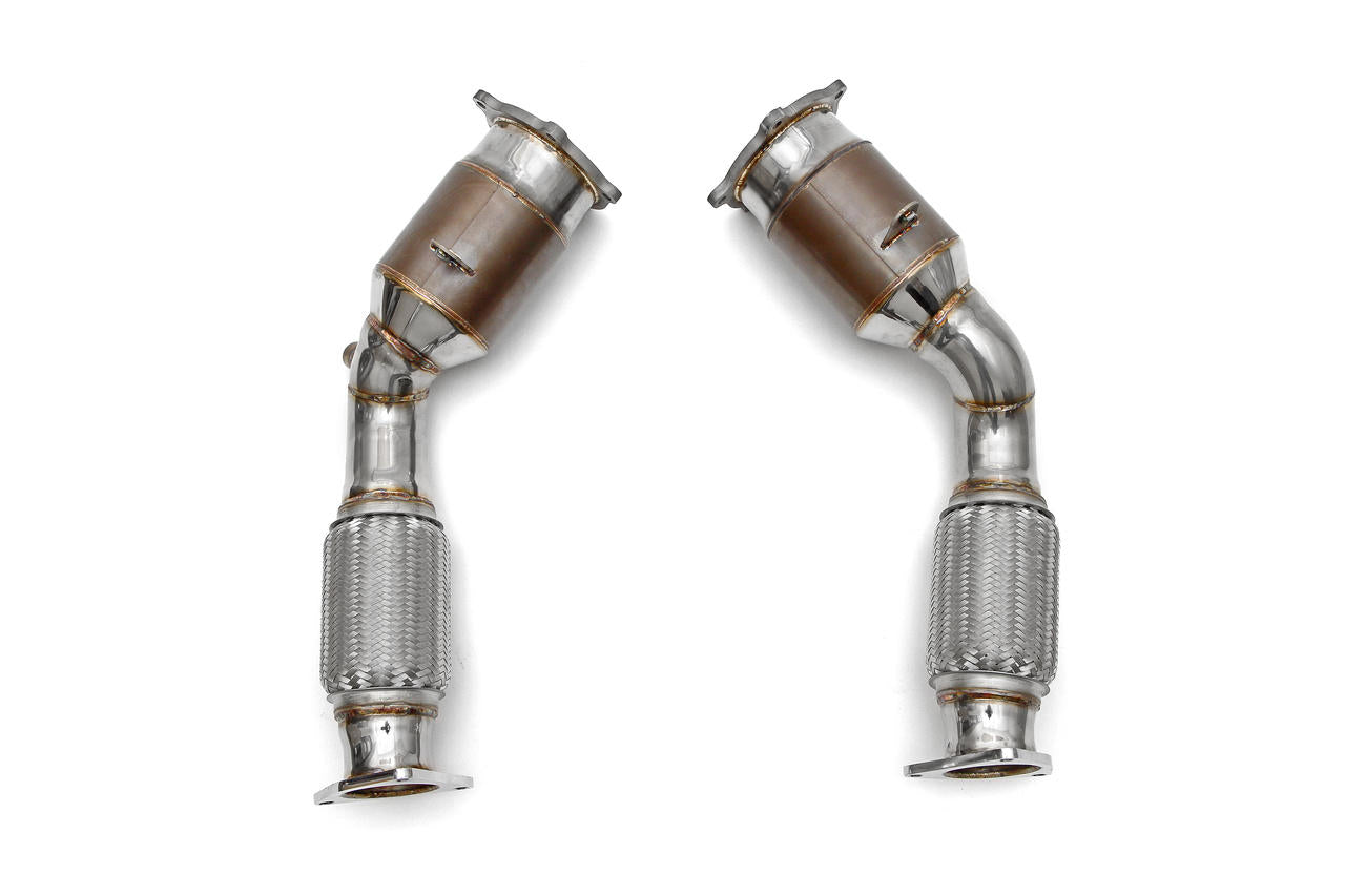 Fabspeed Porsche 955 Turbo / Turbo S Primary Sport Catalytic Converters 2002-2007 (FS.POR.955T.PSC)