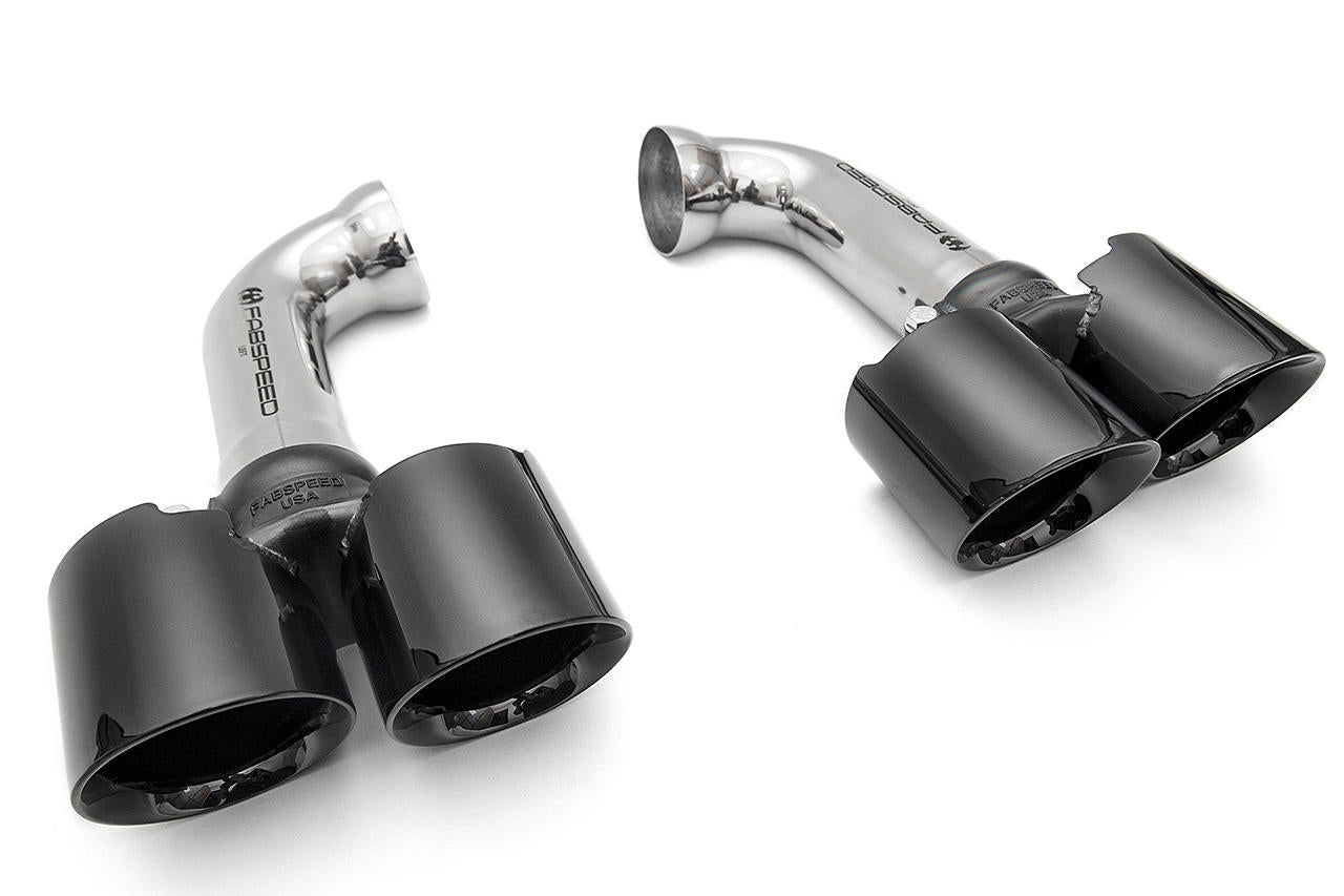 Fabspeed Porsche 958 V6 Deluxe Quad Tips for PSE 2011-2014 (FS.POR.958V6.QDTX)