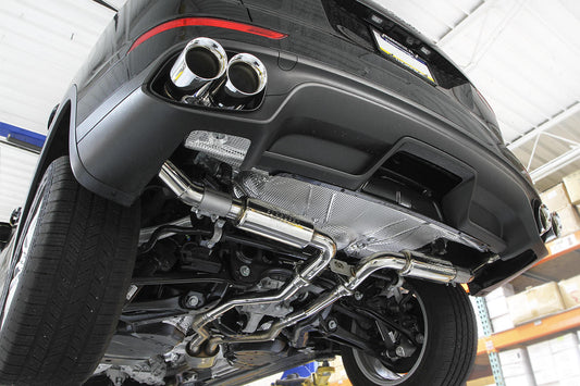 Fabspeed Porsche 958.2 Cayenne Turbo / Turbo S Deluxe Quad Style Tips 2015-2018 (FS.POR.9582T.QDTX)