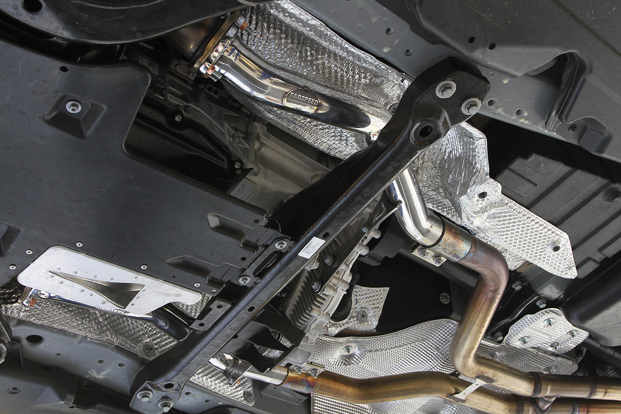Fabspeed Porsche 958.2 Cayenne Turbo / Turbo S Secondary Competition Link Pipes 2015-2018 (FS.POR.9582T.CB)
