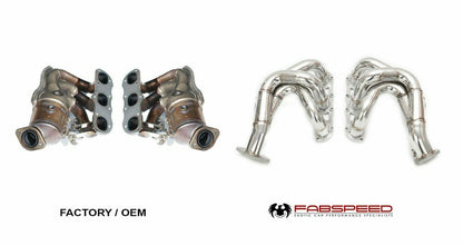 Fabspeed Porsche 981 Boxster/Cayman Long Tube Race Headers (FS.POR.981.LTRHDR)